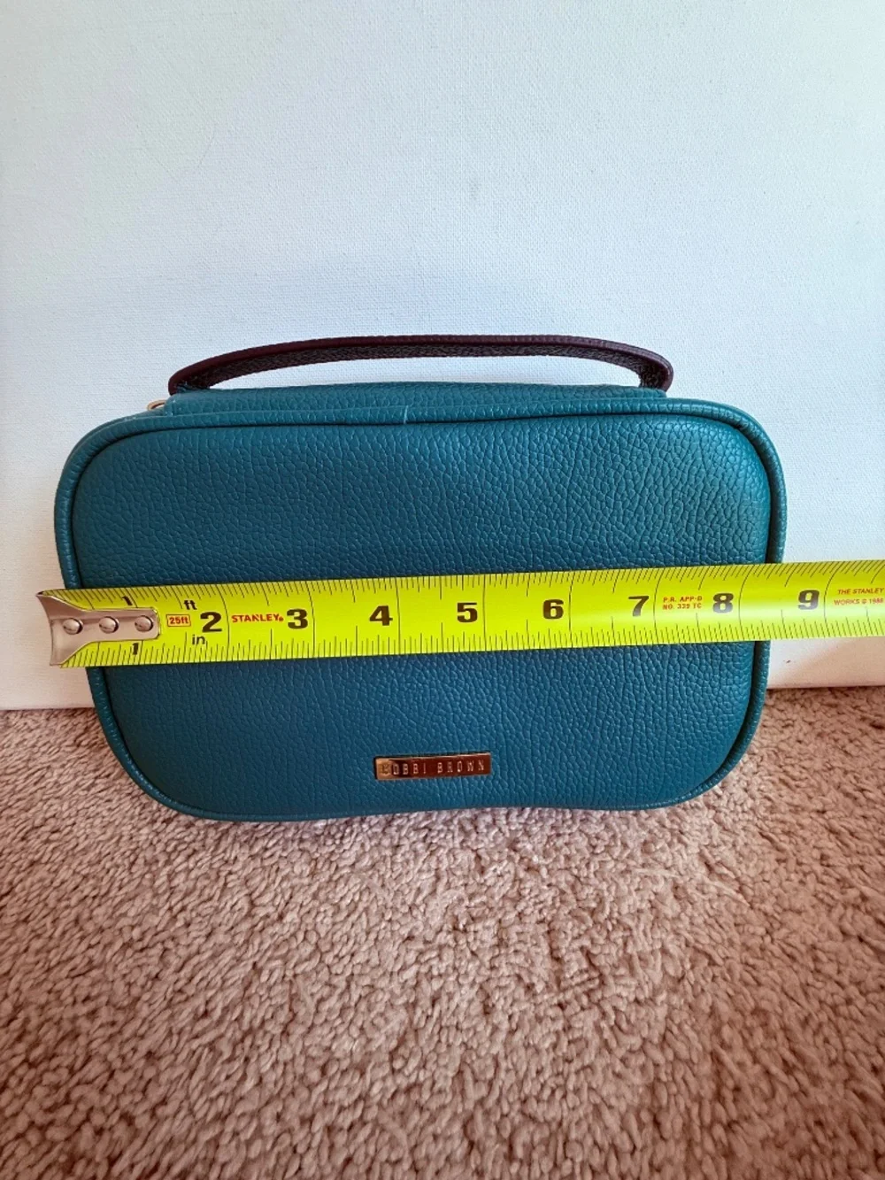 Bobbi Brown Green Makeup Cosmetic Travel Case Organizer Bag